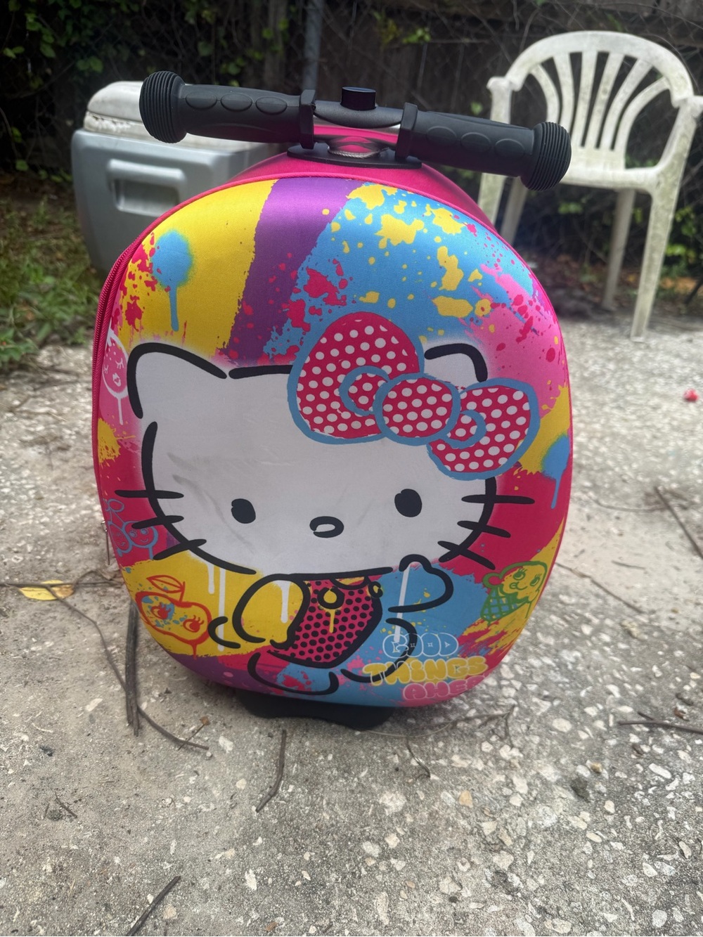 Hello Kitty Kids Ride-On Suitcase - Pink, Yellow, Blue, Purple